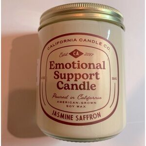 Leoben Company Jasmine saffron emotional support soy wax  Candle 6.5 Oz